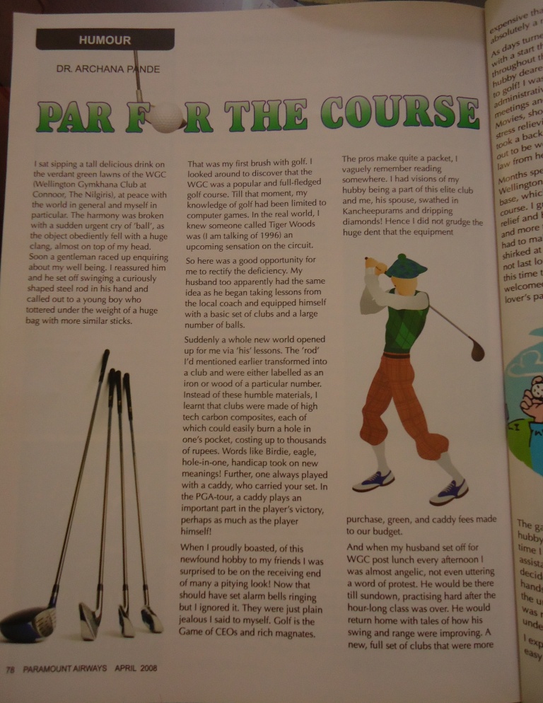 Golf, golf course, magazine