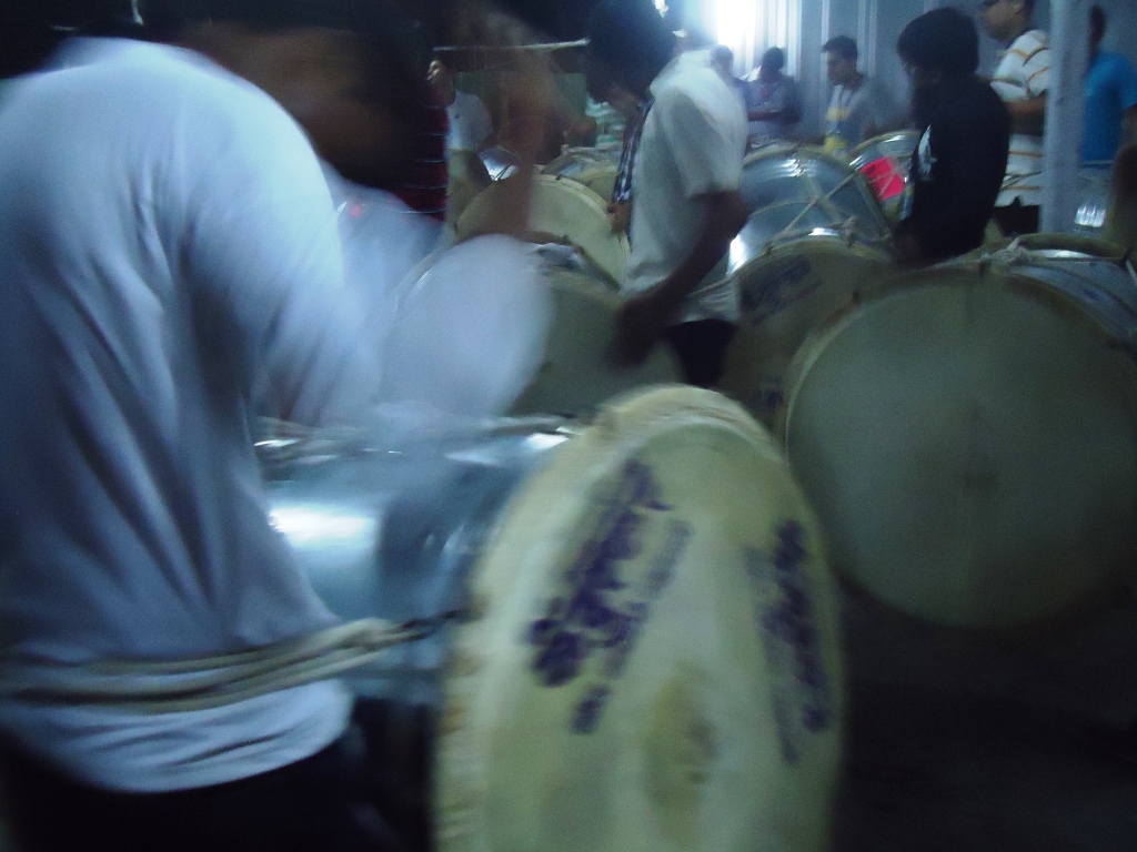 Ganesh immersion procession, dhol practise